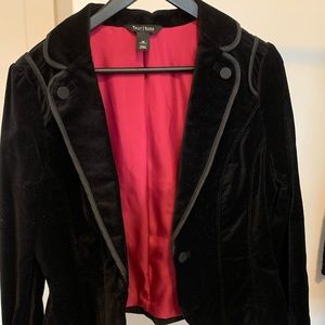 White House Black Mkt. Black Velour Jacket